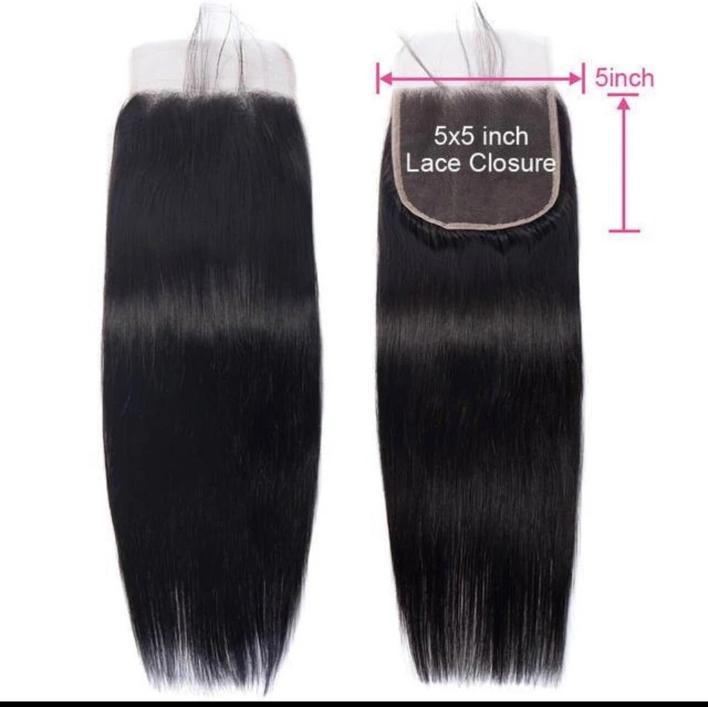 Virgin Brazilian straight lace closure